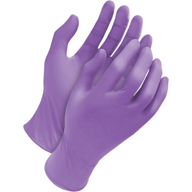 Picture of Brightway Powder Free Latex Purple Examinations Surgical Gloves CE FDA 510(K)