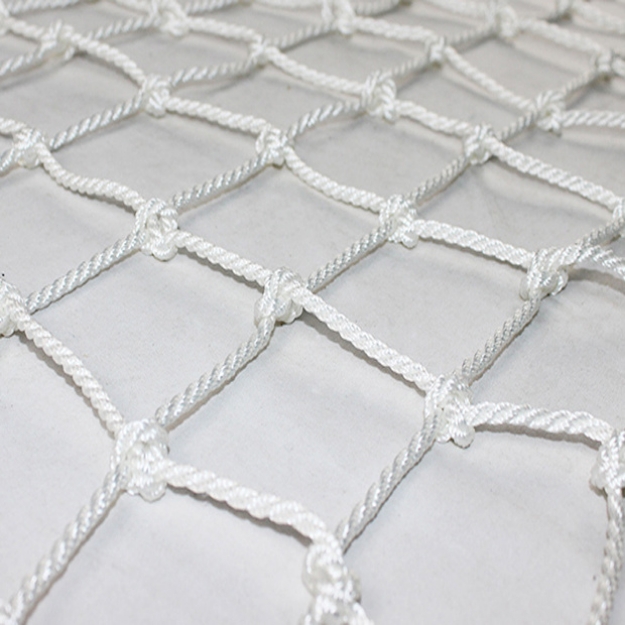 Heavy Duty Polyester Braided and Twisted Diamond Knotted Fall Protection Safety Net for Construction