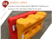 Plastic Anti Collision Yellow Traffic Road Block Water Barrier 