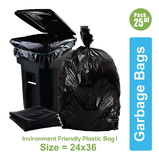 Industrial BGB004 HDPE Black Packed Disposable Garbage Bags