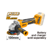 Ingco CAGLI1002 Lithium Ion Cordless 20V Battery Angle Grinder
