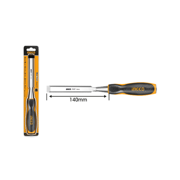 Ingco HWC0812 CrV Steel Beveled Edge Blade Chisel Wood Working