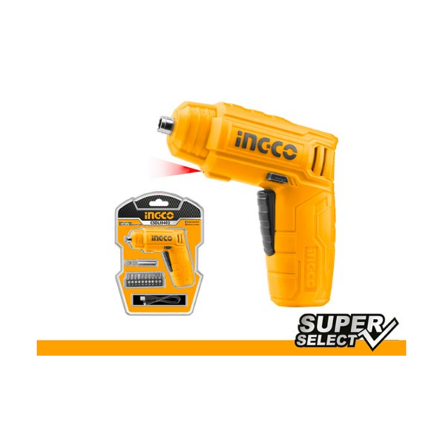 Ingco CSDLI0402 4V Rechargeable Household Furniture Installation Cordless Screwdriver