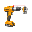 Ingco CIDLI1222 Lithium-Ion Cordless 12V Rechargeable Battery Powerful Impact Drill