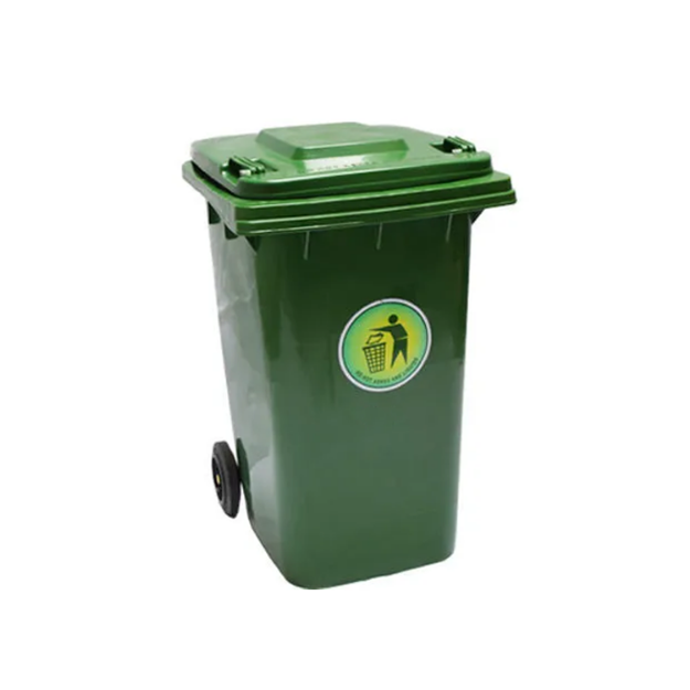 Industrial XDL-360F-5 360Litre Plastic Green Large Garbage Dustbin With Wheel