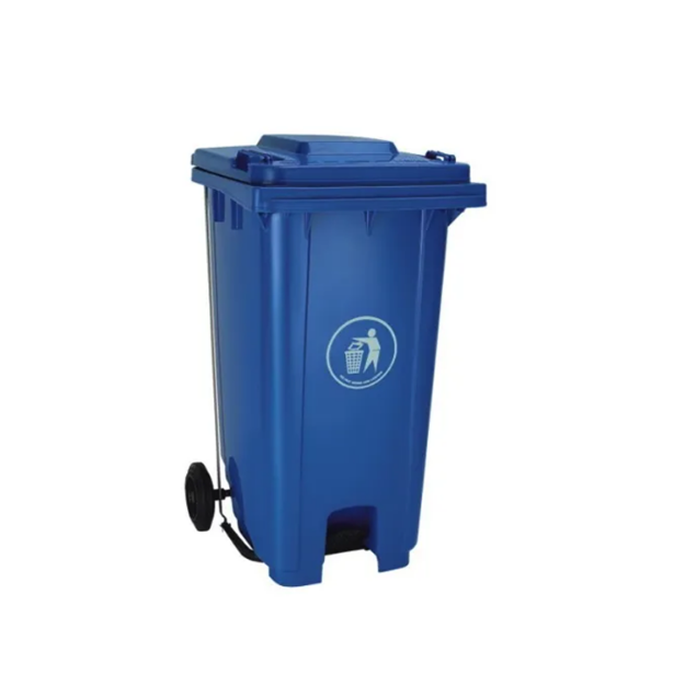 Industrial XDL-240U 240Litre Plastic Blue Large Garbage Dustbin With Wheel