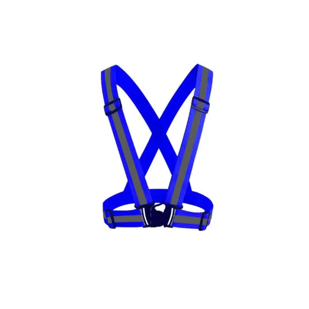 Reflective SVB56 Polyester Adjustable Blue Cross Safety Belt