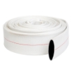 2.5 INCH WHITE FIRE HOSE PIPE WITH BRASS COUPLING 30 METER FIREFIGHTING HOSE
