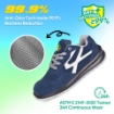 Safetoe L-7328 Blue S1P SRC Slip Resistant Low Ankle Metal Free Safety Shoes