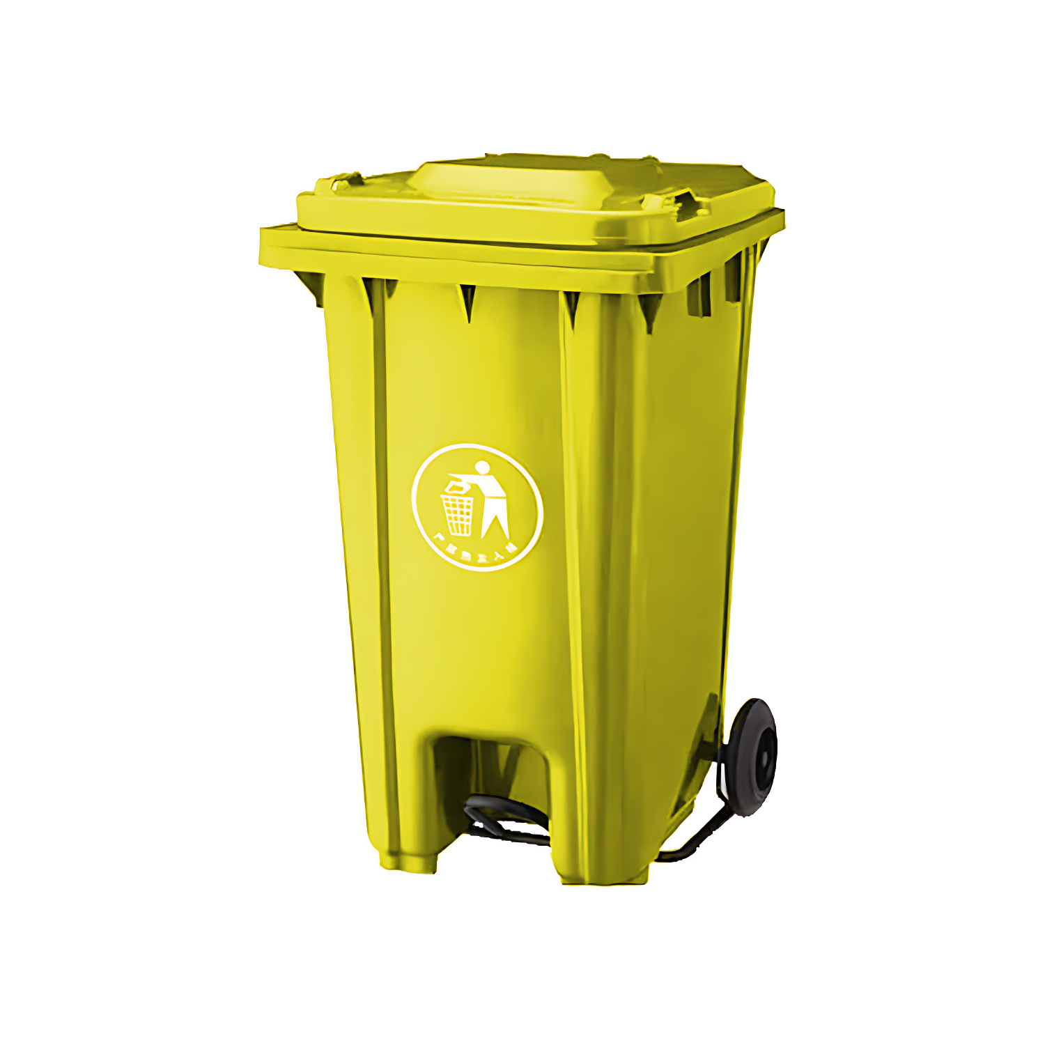 Industrial XDL 240U 240 Litre Plastic Green Large Garbage Dustbin With ...