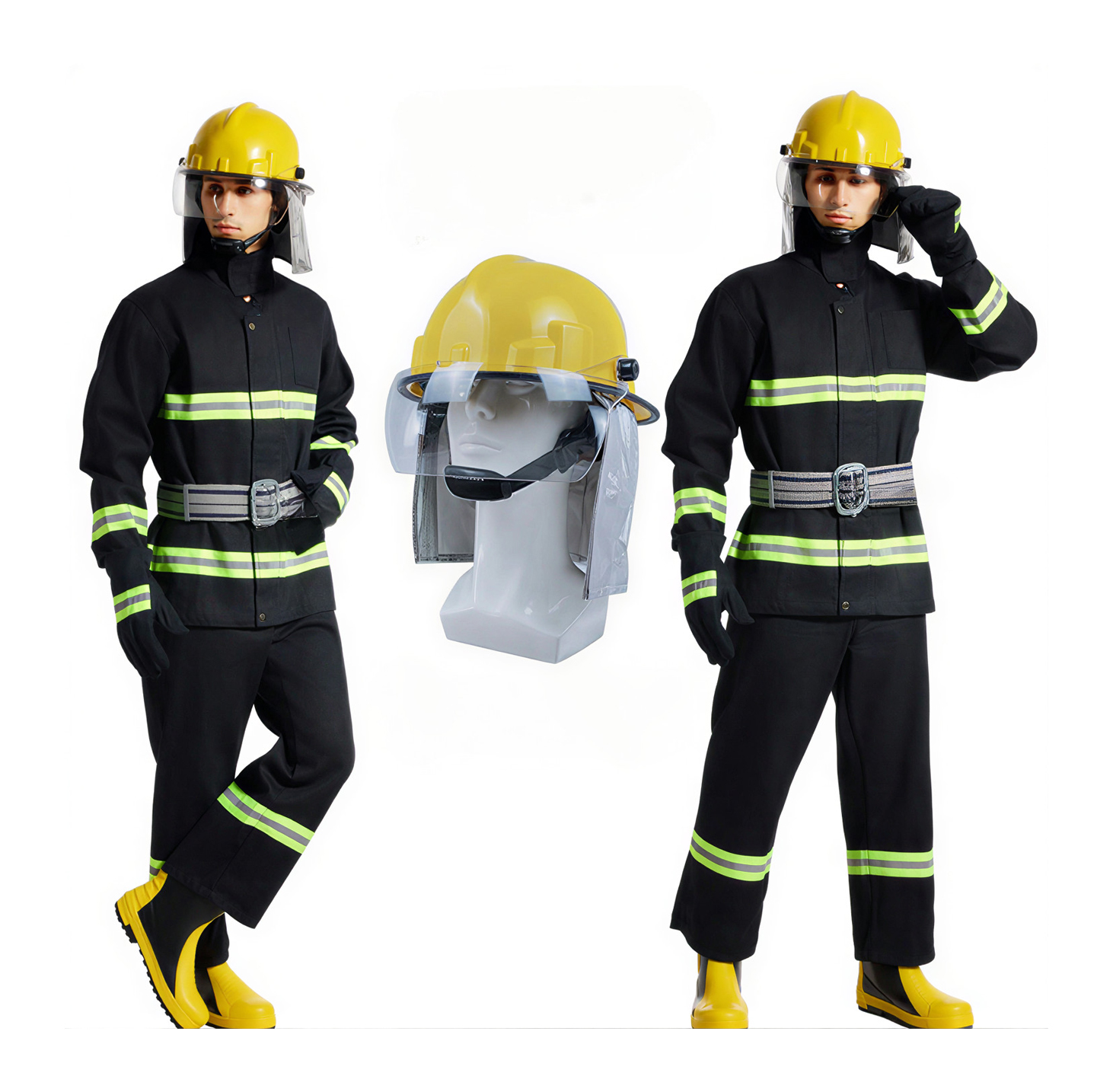 Buy Fire Fighting Suit Complete Firefighter Protection Kit Online in ...