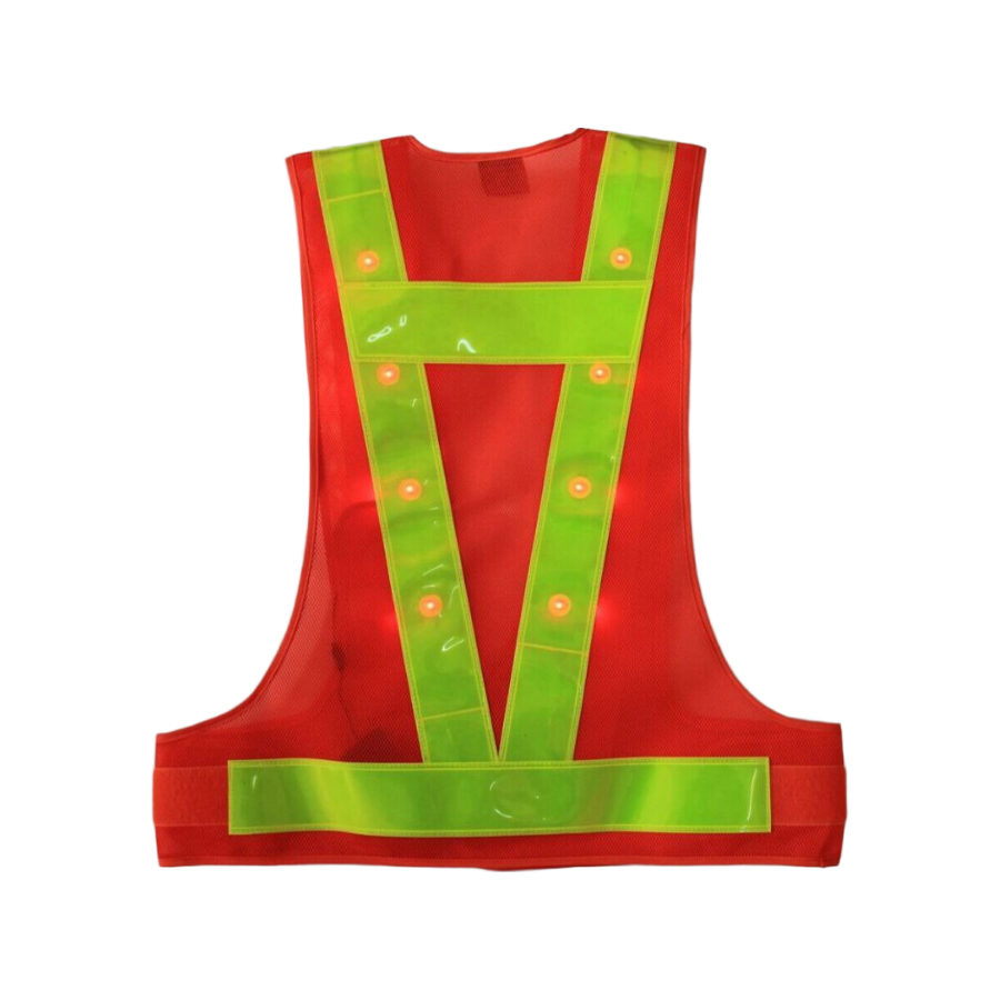 SV 4407 Mesh Fabric LED Flash Safety Reflective Vest High Visibility ...