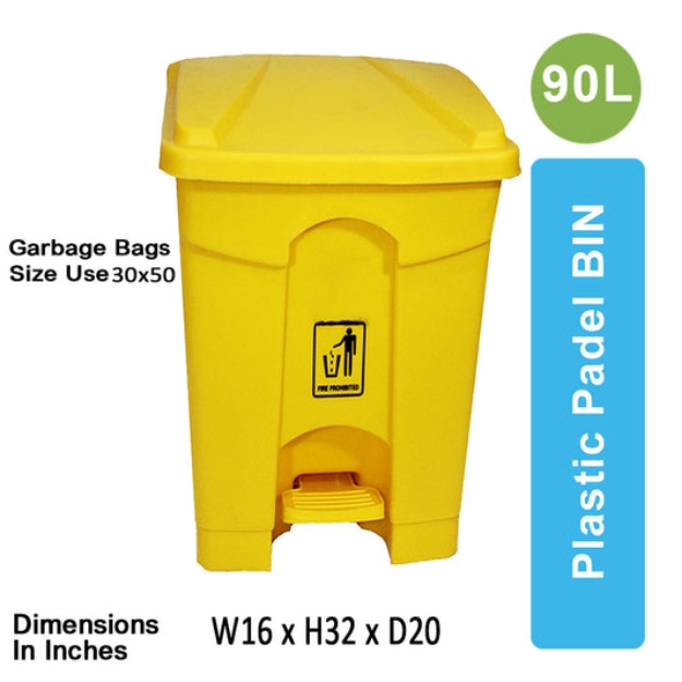PPB 90 Liter Plastic Pedal Bin