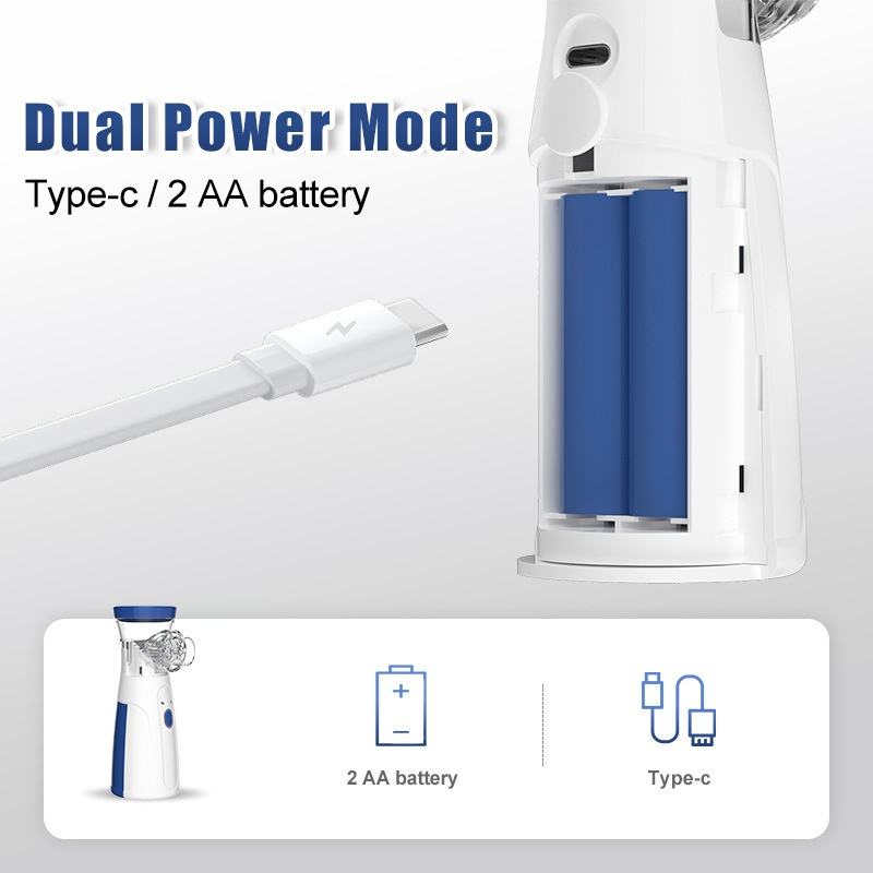 Portable JSL W302 Ultrasonic Mesh Nebulizer Rechargeable Silent ...