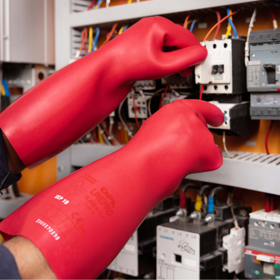 DPL Linepro 36000 Volts 36KV Electrical Insulated Class 4 Rubber Gloves ...