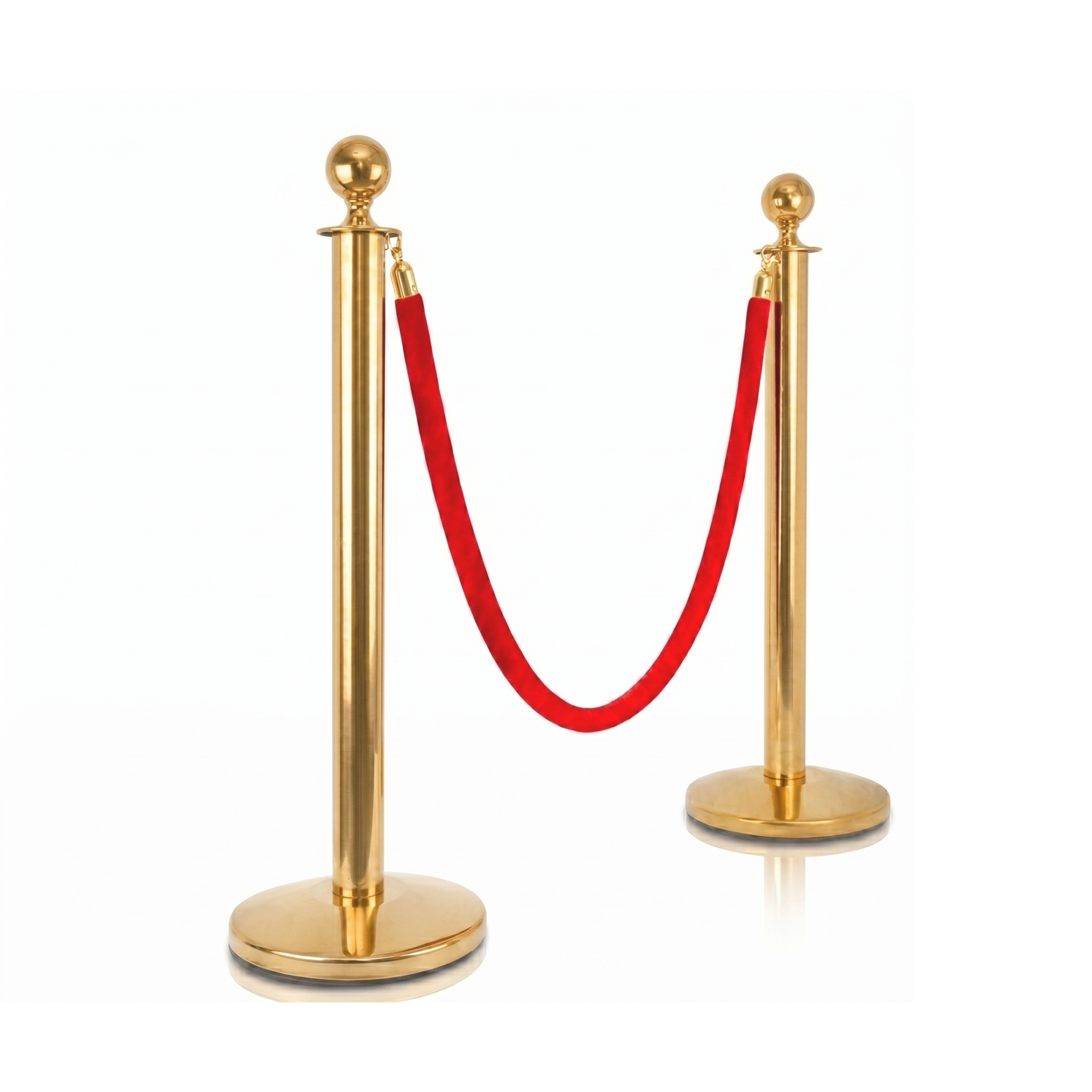 Buy VIP Queue Poles Barrier Stanchion With Red Velvet Rope for Crowd ...