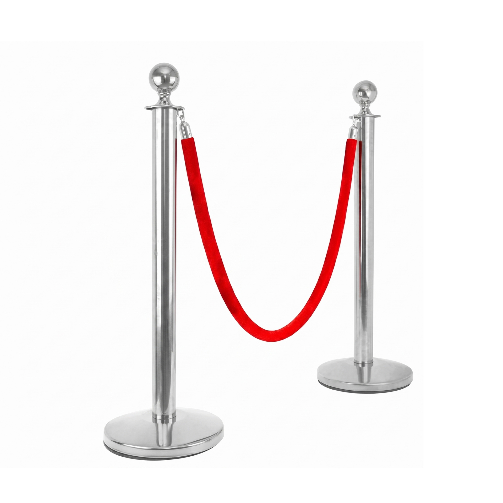 Buy VIP Queue Poles Barrier Stanchion With Red Velvet Rope for Crowd ...