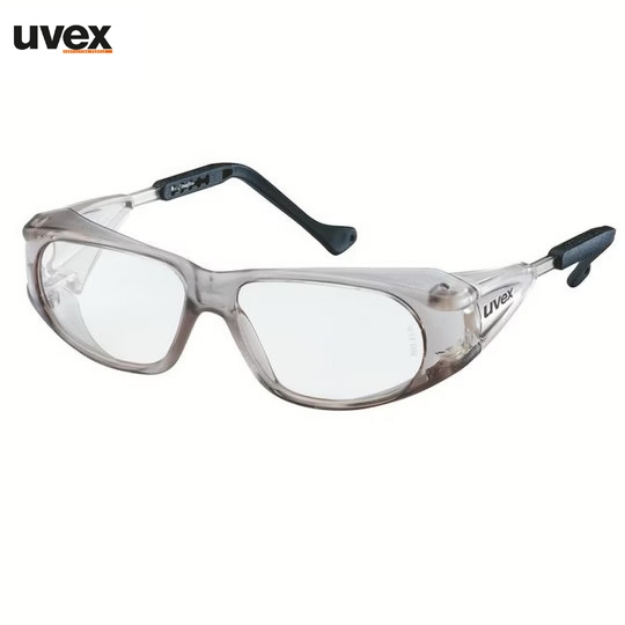 Uvex Meteor 9134005 Clear Hardened Glass Safety Spectacles Prescription Lens Compatible Industrial Eye Protection