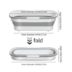 BLD 51cm Foldable Cleaning Bucket with Collapsible Space-Saving Design