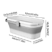 BLD 51cm Foldable Cleaning Bucket with Collapsible Space-Saving Design