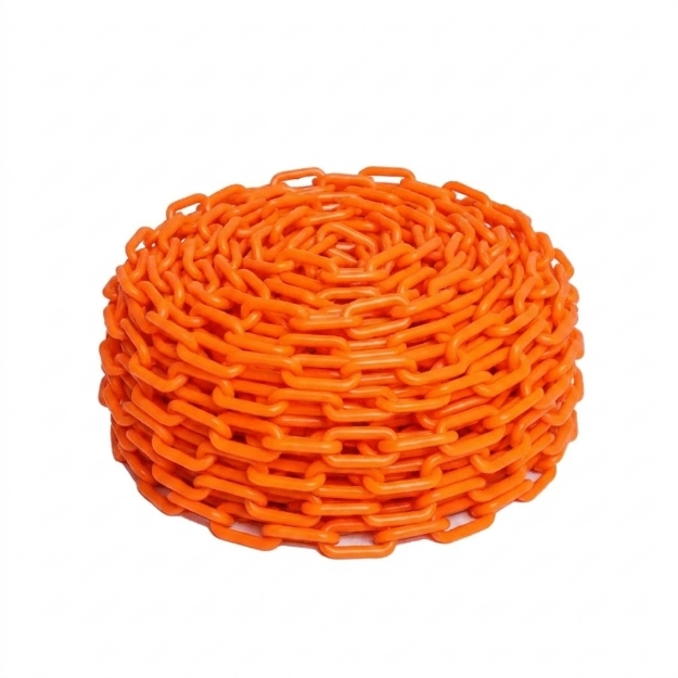 Orange Traffic Warning Plastic Chain