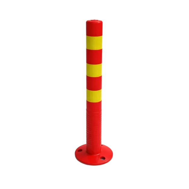 22 Inch Traffic Delineator with Green Reflective Tape