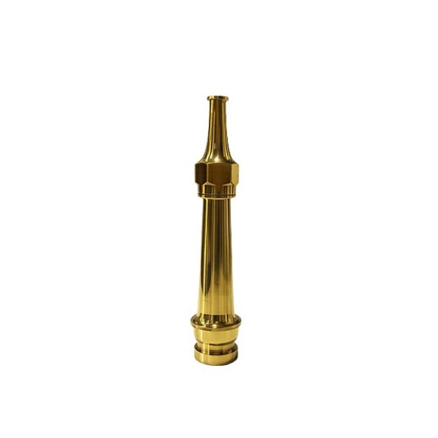 2 x 12 Inch Brass Fire Fighting Jet Nozzle for Fire Hose and High Pressure Water Discharge