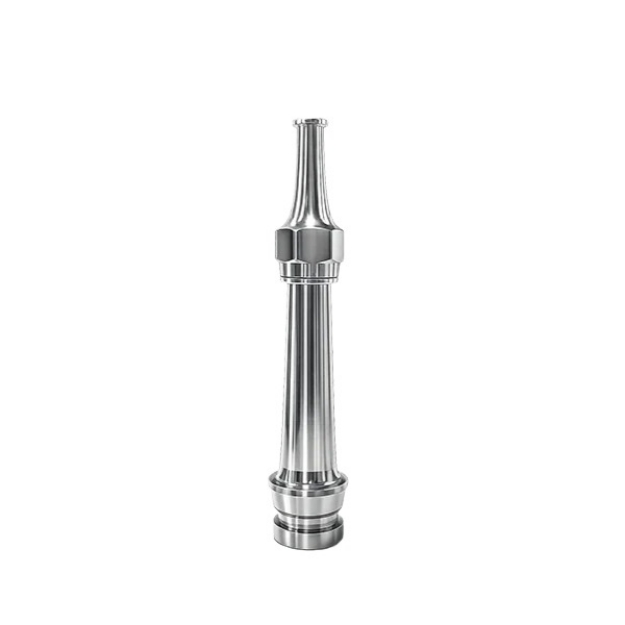 2.5 x 12 Silver Fire Fighting Jet Nozzle for Fire Hose and High Pressure Water Discharge