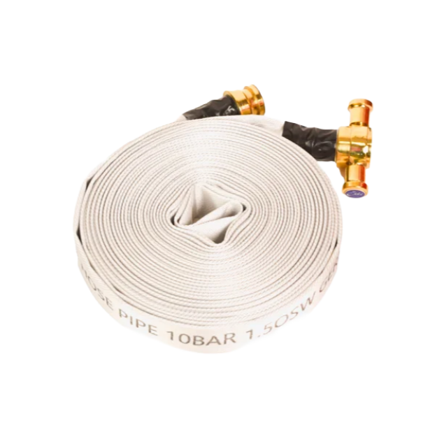 1.5 Inch Fire Hose Pipe with Brass Coupling 30 Meter Firefighting Hose