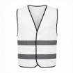 Reflective 120GSM Polyester White Safety Vest