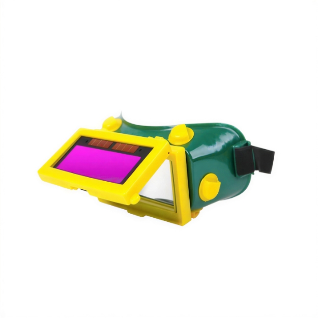 Auto Darkening Flip Up Welding Safety Goggles Solar Powered Protective Welding Eyewear
