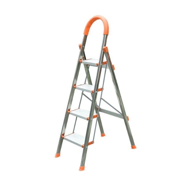 Heavy Duty Stainless Steel Folding Step Household Ladder 