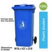 PB-120L Industrial Plastic Dustbin with Wheel
