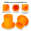 Heavy Duty Orange PP Rebar Safety Cap Construction Site Reinforcement Bar Protective Cap for Exposed Steel Rods