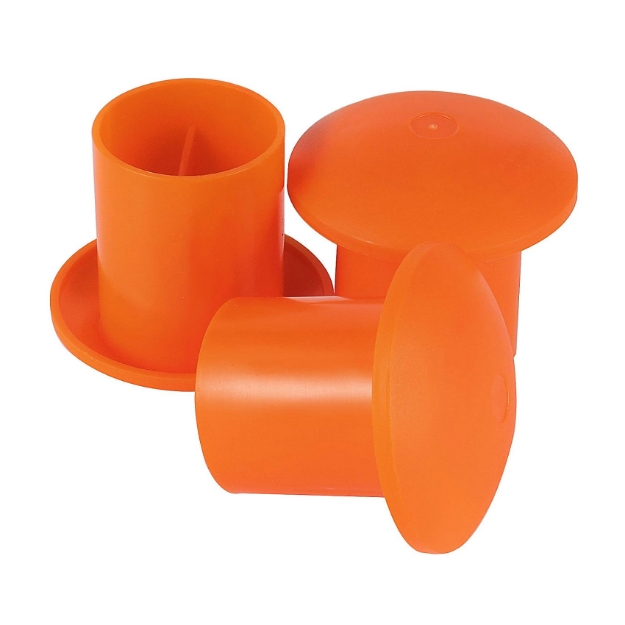 Heavy Duty Orange PP Rebar Safety Cap Construction Site Reinforcement Bar Protective Cap for Exposed Steel Rods