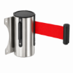 CCB01 Black Wall Mounted Retractable Crowd Control Barrier Belt